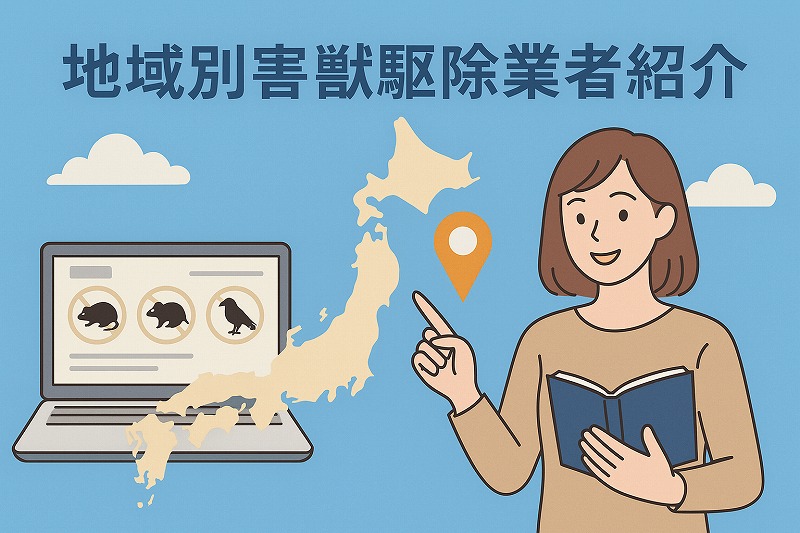 地域別害獣駆除業者紹介